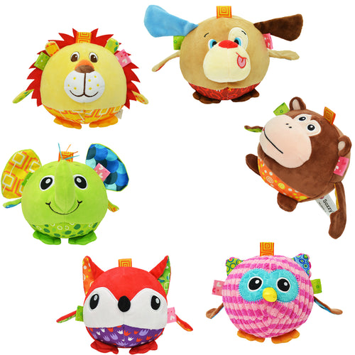 Baby Rattle Mobiles Educational Bebe Toys 0-12 Months for Kids Playing Stuffed Ball with Bell Awakening Newborn's Sound Sense