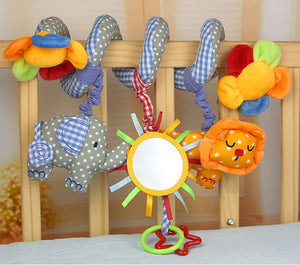 Early Development Soft Infant Crib Bed Stroller Toy Spiral Baby Toys For Newborns Car Seat Hanging Bebe Bell Rattle Toy For Gift
