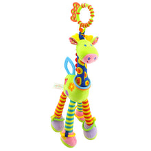 Load image into Gallery viewer, Plush Giraffe Deer Soft Animal Bed Hanging Rattles Mobiles With Bell Ring Infant Infant