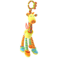 Load image into Gallery viewer, Plush Giraffe Deer Soft Animal Bed Hanging Rattles Mobiles With Bell Ring Infant Infant