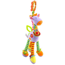 Load image into Gallery viewer, Plush Giraffe Deer Soft Animal Bed Hanging Rattles Mobiles With Bell Ring Infant Infant