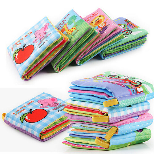 10 Pages Baby Rattles Mobiles Toy Soft Animal Cloth