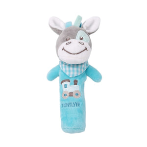 Hot Sale Baby Rattles Mobiles BB Sticks Soft Cow Plush Doll Crib Bed Hanging hand catches Animal Toy Doll Kids Toy