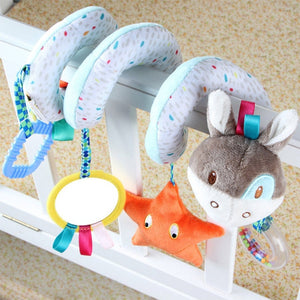 Early Development Soft Infant Crib Bed Stroller Toy Spiral Baby Toys For Newborns Car Seat Hanging Bebe Bell Rattle Toy For Gift