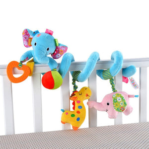 Early Development Soft Infant Crib Bed Stroller Toy Spiral Baby Toys For Newborns Car Seat Hanging Bebe Bell Rattle Toy For Gift