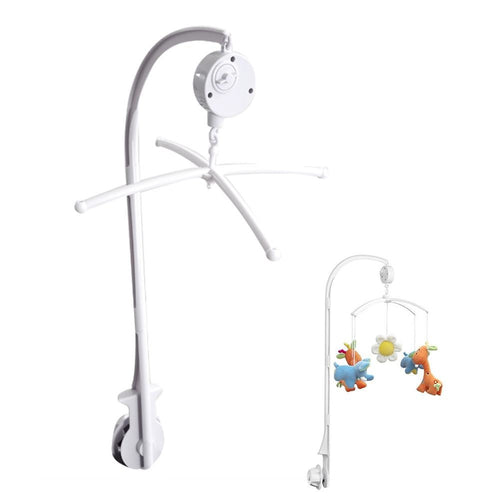 Kids Baby Toys Mobile White Rattles Bracket Set Children Crib Clamp Bed Bell Toy Holder Fold Arm Bracket Wind-up Music Box